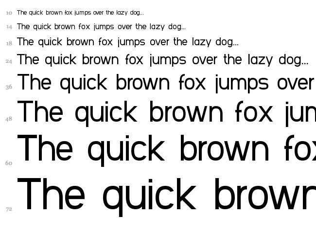SF Arbocrest font waterfall
